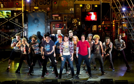 The opening number of American Idiot at the Broward Center / Photo by Jeremy Daniel