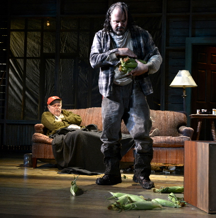 Rob Donohoe and Paul Tei as two members of of the vneal family in Palm Beach Dramaworks' Buried Child / Photo by Alicia Donelan