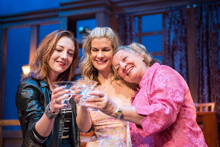Lexi Langs, Mia Matthews and Barbara Bradshaw bond over martinis in Rapture, Blister, Burn at Zoetic Stage / Photos by Justin Namon