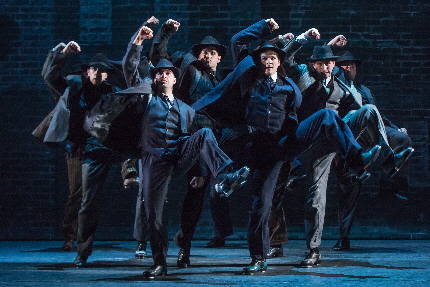 Come and meet those dnacing feet -- of a gang of hoodlums in Bullets Over Broadway's national tour at the Kravis / Photos by Matthew Murphy