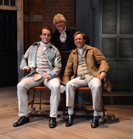 Clay Cartland, Allan Baker and Gary Cadwallader as our Founding Fathers in Palm Beach Dramaworks' 1776 / Photos by Samantha Mighdol